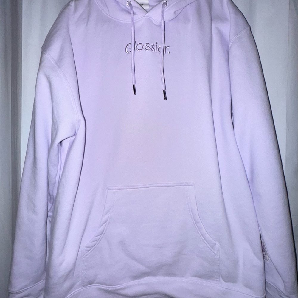 Glossier Soft Purple Sweatshirt Outerwear Hoodie